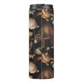 Weizenwaldtiere Blumenmuster Thermosbecher (Rückseite)