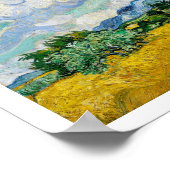 "WEIZFELD MIT ZYPERN" 1889 VINCENT VAN GOGH POSTER (Ecke)