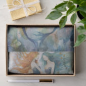 WEIZLICHE MERMAID SISTERDEKOUPAGE SEIDENPAPIER (Geschenk)