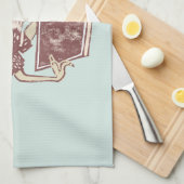 Weka Bird Lesen eines Buches Geschirrtuch (Viertel Falte)