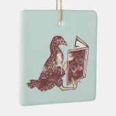 Weka Bird Lesen eines Buches Keramikornament (Rechts)