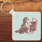 Weka Bird Lesen eines Buches Schlüsselanhänger (Vorderseite)