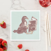 Weka Bird Lesen eines Buches Serviette (Beispiel)