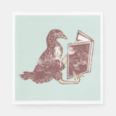 Weka Bird Lesen eines Buches Serviette (Vorderseite)