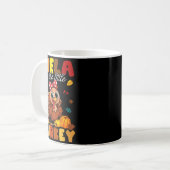 Wela Of The Little Turkey Thanksgiving Baby Shower Kaffeetasse (Vorderseite Links)