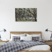 Welaka, FL - Aussicht auf Welaka Park & Mossy Tree Leinwanddruck (Insitu (Schlafzimmer))