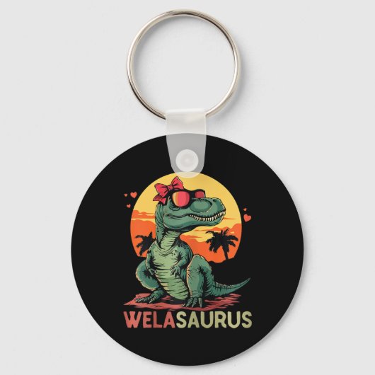 Welasaurus Dino Dinosaur Wela-Saurus T-Rex Mutter Schlüsselanhänger (Vorderseite)
