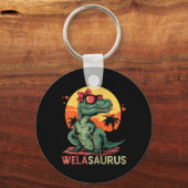 Welasaurus Dino Dinosaur Wela-Saurus T-Rex Mutter Schlüsselanhänger (Vorderseite)