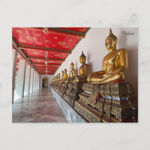 Welch goldener Buddhas Postkarte