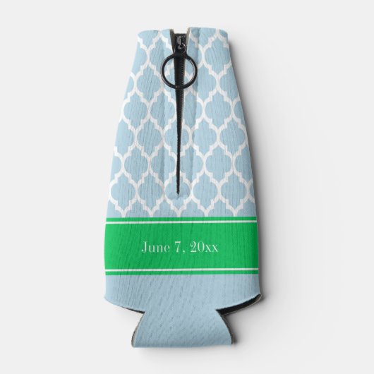 Welch marokkanische #4 CB Smaragdname Wedding Flaschenkühler (Rückseite)