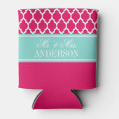 Welch marokkanische #4 CB Türkis Name Wedding Dosenkühler (Vorderseite)