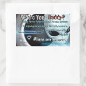 Welch Papa? Rechteckiger Aufkleber (Tasche)