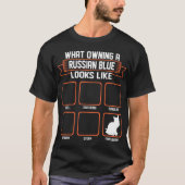 Welche besitzende russische blaue Katze wie T-Shirt (Vorderseite)