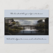 Welche Brücke? Postkarte (Vorderseite)