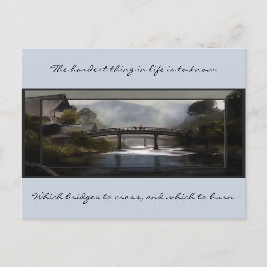 Welche Brücke? Postkarte (Vorderseite)