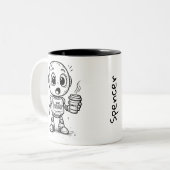 Welche Charakterfehler? - Funny Sobriety Geschenk Zweifarbige Tasse (Vorderseite Links)