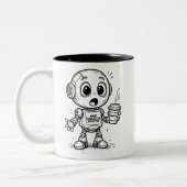 Welche Charakterfehler? - Funny Sobriety Geschenk Zweifarbige Tasse (Links)