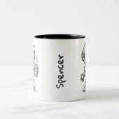 Welche Charakterfehler? - Funny Sobriety Geschenk Zweifarbige Tasse (Mittel)