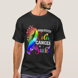 Welche Farbe auch immer Krebs saugt Bewusstseinsfa T-Shirt