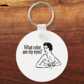 Welche Farbe haben meine Augen Retro? Schlüsselanhänger (Vorderseite)