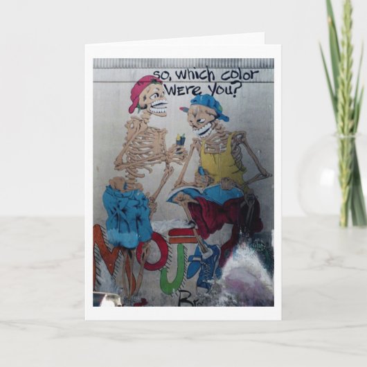 Welche Farbe Sie Gruß-Karte waren Karte (Vorderseite)