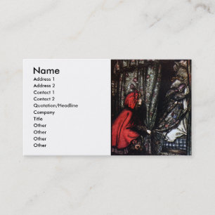 Welche großen Zähne Sie haben Visitenkarte