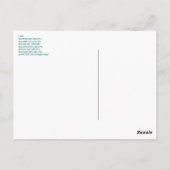 Welche ist die Hübsche Schauspielerin? Postkarte (Rückseite)