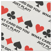 Welche Karte spielten Sie gerade? Vier Stoff (Nahaufnahme)