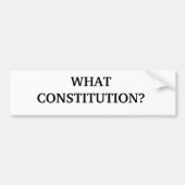 WELCHE KONSTITUTION? AUTOAUFKLEBER (Vorne)