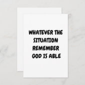 WELCHE LAGE DER GOTT ERINNERN KANN RSVP KARTE (Vorne/Hinten)