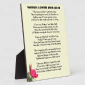 WELCHE LIEBEN IHNEN AM BESTEN MUTTER-Gedicht Fotoplatte (Seite)