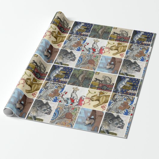 Welche mittelalterliche Katze bist du heute? - Hil Geschenkpapier (Ungerollt)