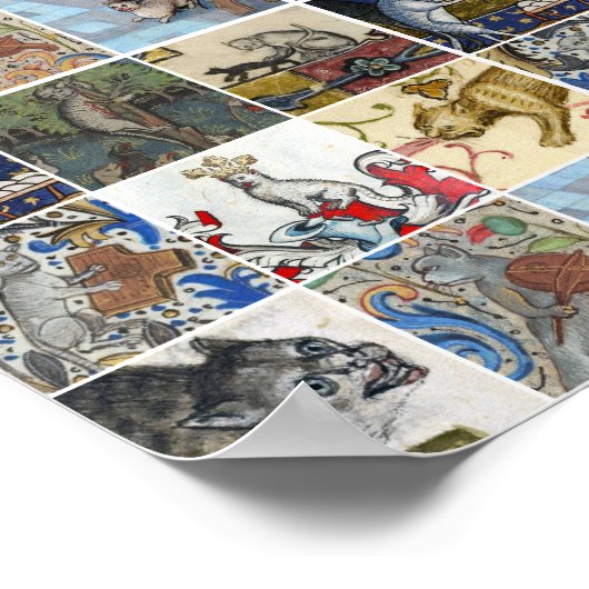 Welche mittelalterliche Katze bist du heute? Poster (Ecke)