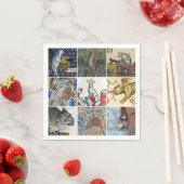 Welche mittelalterliche Katze bist du heute? Serviette (Beispiel)