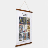 Welche mittelalterliche Katze bist du heute? Wandteppich Mit Holzrahmen (Gewinkelt)