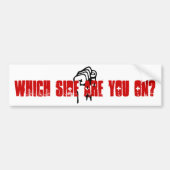 Welche Seite sind Sie eingeschaltet? Autoaufkleber (Vorne)