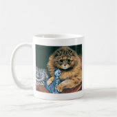 Welche tun i-Liebe gut? Katzen-Grafik Louis Wain Kaffeetasse (Links)