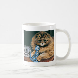 Welche tun i-Liebe gut? Katzen-Grafik Louis Wain Kaffeetasse