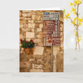 Welche Weise, zu gehen - Assisi Italien - Karte (Gelbe Blume)