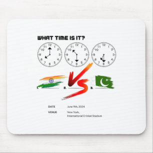 Welche Zeit ist Indien gegen Pakistan Cricket T20  Mousepad