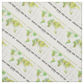 Welche Zeit-Zone sind Sie herein? Weltkarte Stoff (Muster)