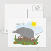 Welchen Maulwurf will du? Postkarte (Vorne/Hinten)