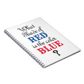 Welchen Schatten von Rot ist Blau? Notizblock (Rechte Seite)