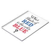 Welchen Schatten von Rot ist Blau? Notizblock (Linke Seite)