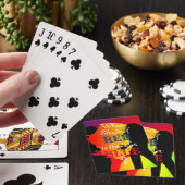 Welchen Schatten von Rot ist Blau? Spielkarten (In Situ)