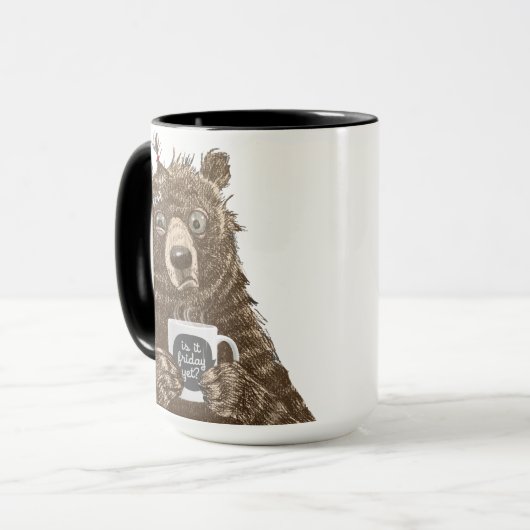 Welchen Tag ist es?Tasse Tasse (Vorderseite Links)