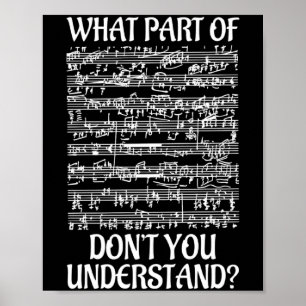 Welchen Teil der Musik verstehen Sie nicht Musik _ Poster