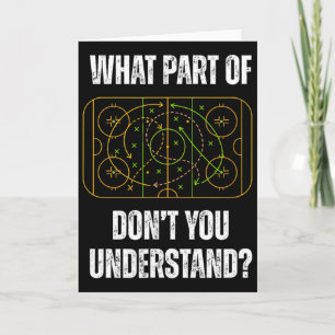 Welchen Teil des Hockey verstehst du nicht Lustig Karte
