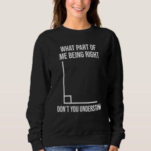 Welchen Teil des Mathematiklehrers Mathematiker In Sweatshirt