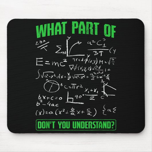 Welchen Teil Verstehst Du Ingenieurstudent Nicht Mousepad (Vorne)